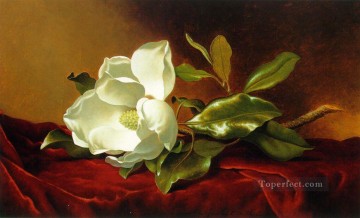 マーティン・ジョンソン・ヘッド Painting - レッドベルベットATCのマグノリア ロマンチックな花 マーティン・ジョンソン・ヘッド